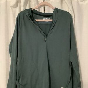 Carhartt Teal Quarter-Zip Pullover